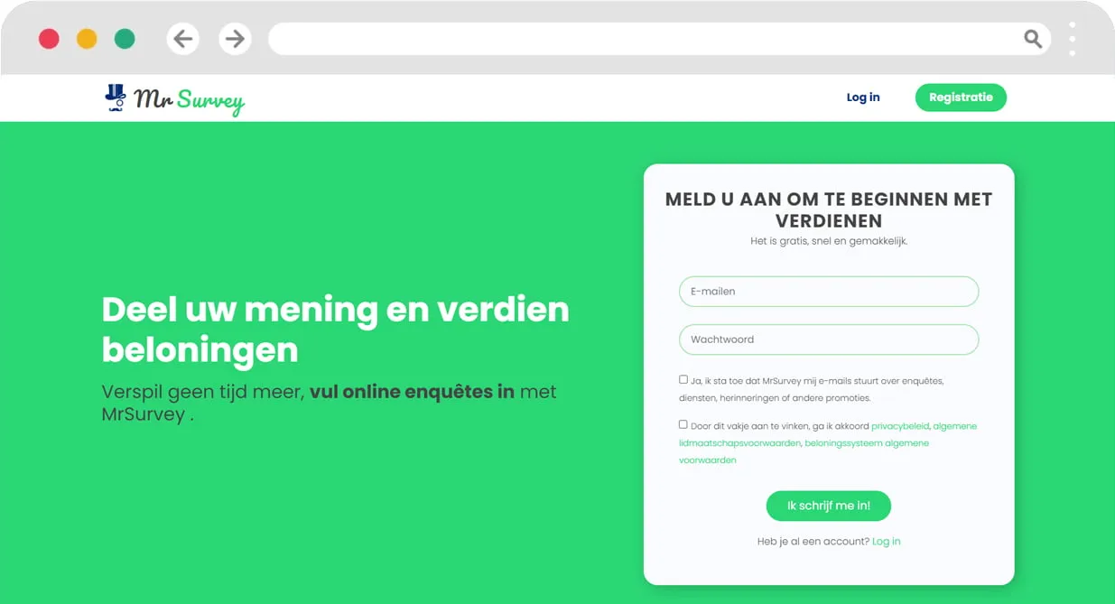 mr survey aanmelden