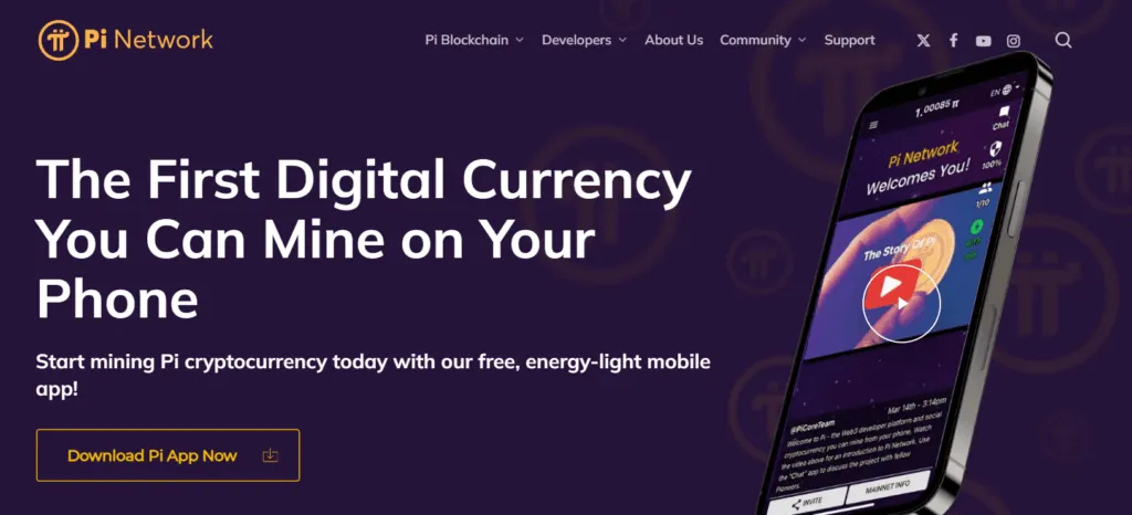 Pi Network website