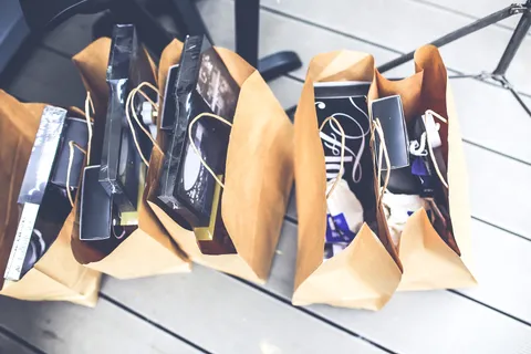 Gratis producten uitgestald